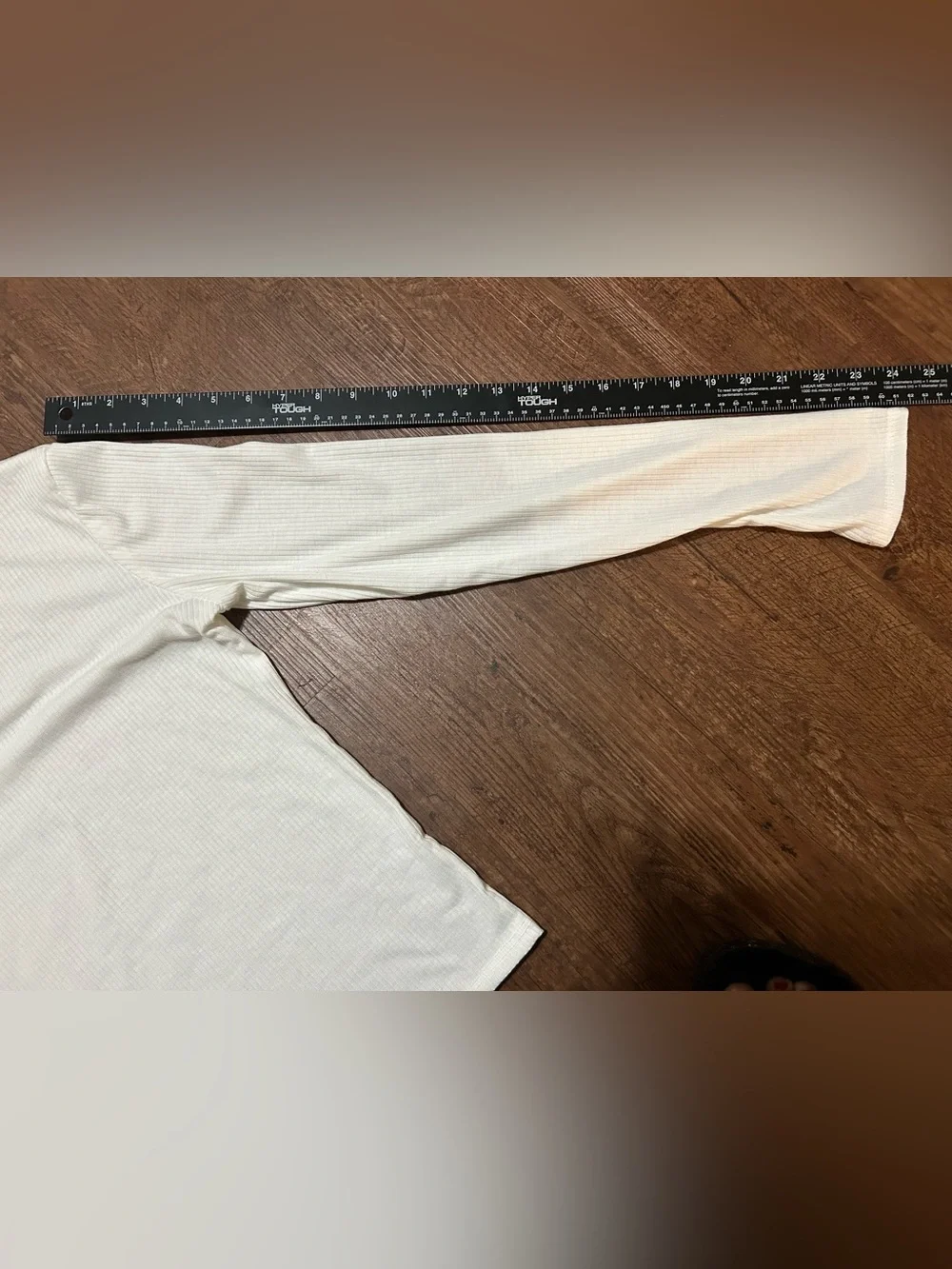 Olivia Rae White Ribbed Turtleneck Long Sleeve Top - Picture 4 of 6